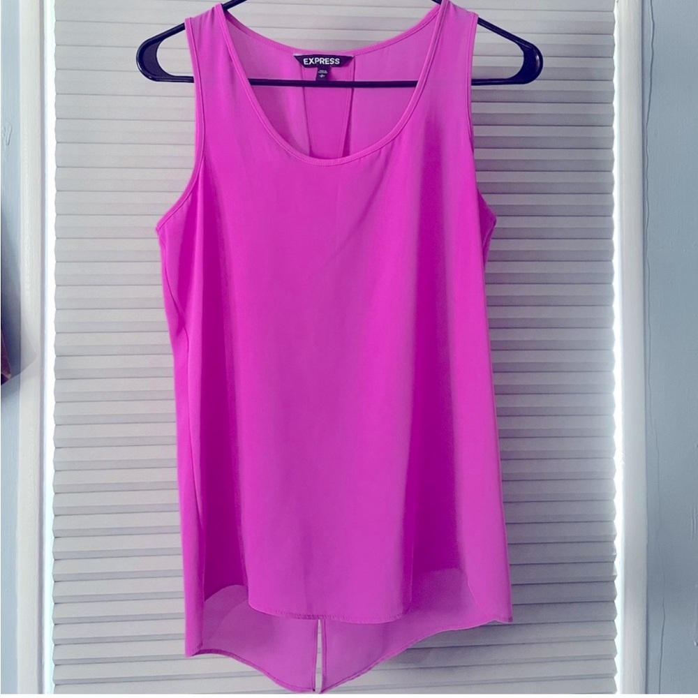 Express Open Back Purple / Pink Sleeveless Top